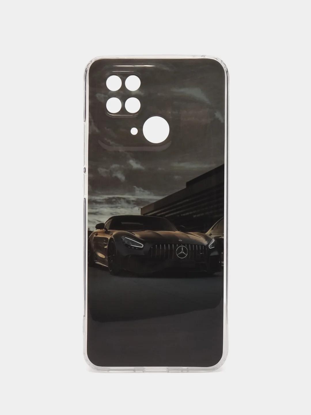 Хром чехол для Xiaomi Redmi 10C, Poco C40 / Сяоми Редми 10С, Поко С40, силиконовый, с рисунком
