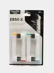Черный сменные насадки для электрических зубных щеток Oral-B Braun, упаковка из четырех штук