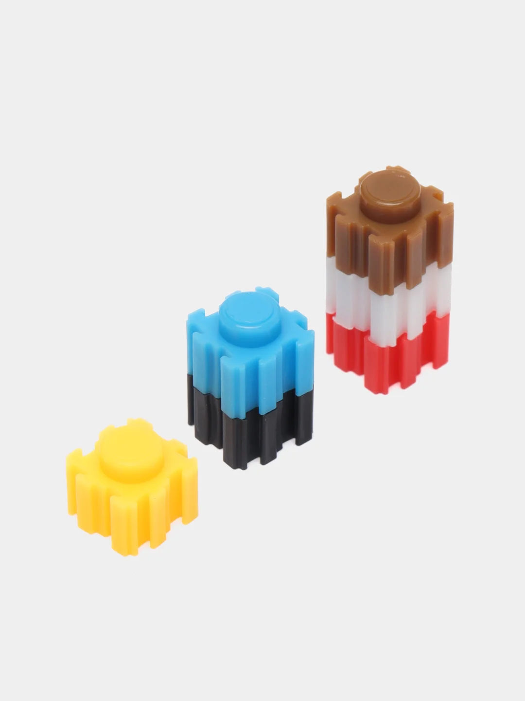 Лимонный конструктор пиксельный, 3D конструктор, развивающая игрушка