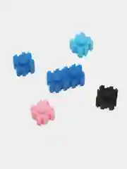 Светло-синий конструктор пиксельный, 3D конструктор, развивающая игрушка