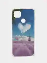 Сиреневый чехол Xiaomi Redmi 10A, Redmi 9C, Сяоми Редми 10А, Редми 9С с рисунком