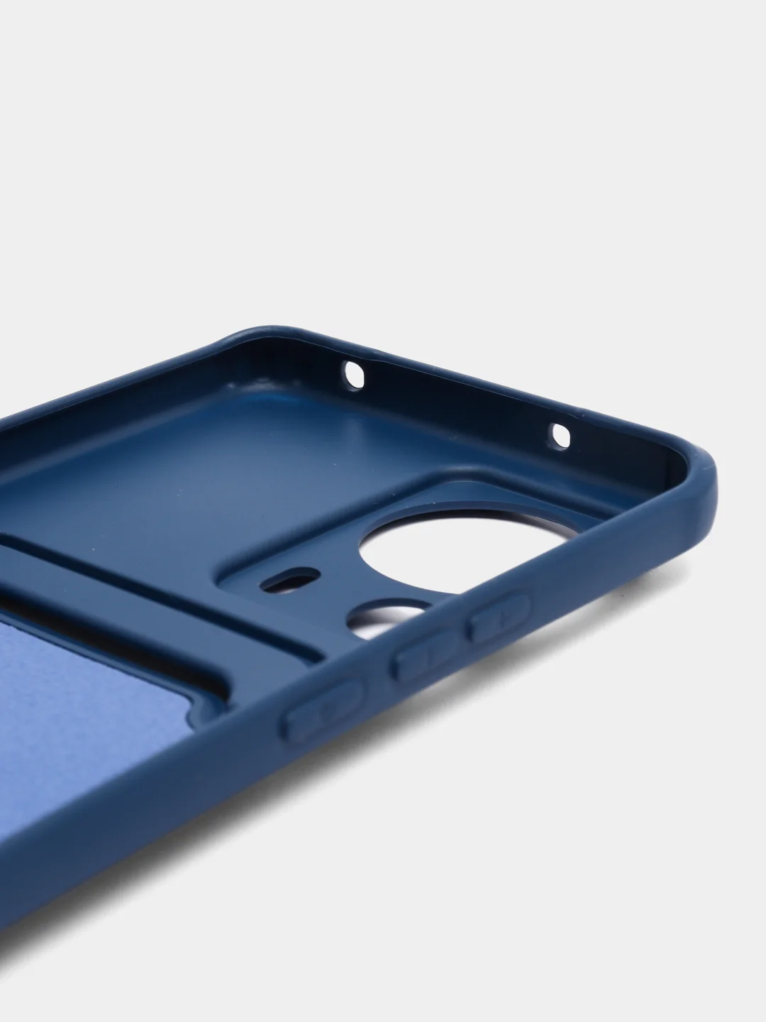 Темно-синий чехол для Xiaomi 13 Lite / Сяоми 13 Лайт, силиконовый, с карманом для карты