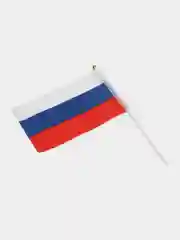 Флаг России на палочке, триколор флажки  РФ 14х21см