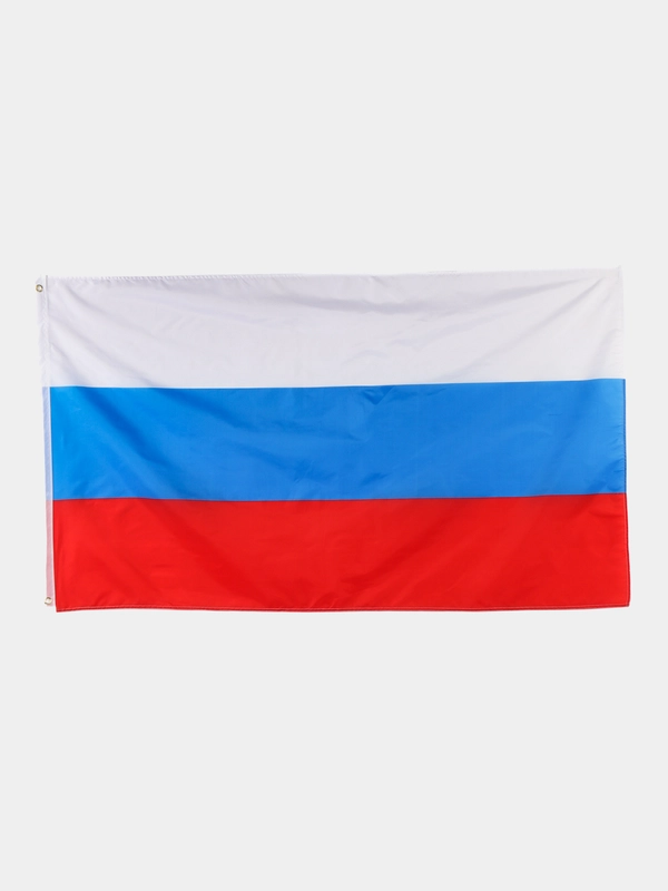 Флаг России большой триколор с люверсами, 150 х 90
