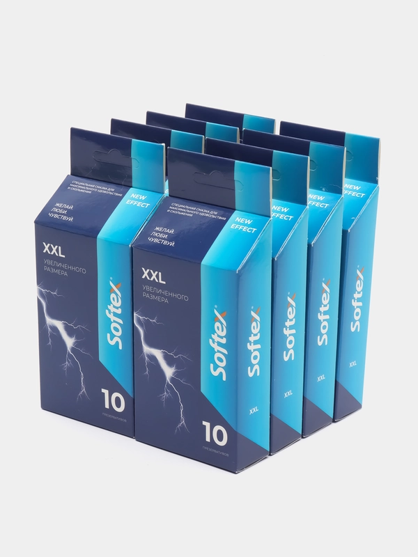 Softex XXL, презервативы увеличенного размера, с ароматом колы, 80 штук