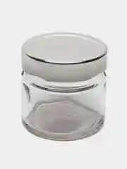 Прозрачный банка стеклянная матовая  с крышкой, для специй, свечей, меда,  100 мл