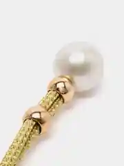 Золотой подхват для штор "Шарик", 2 штуки