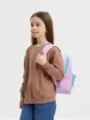 Лавандовый детский рюкзак "Киска"