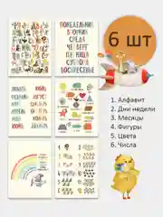 Образовательные постеры в детскую комнату