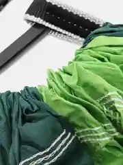 Лесной зеленый гамак туристический для кэмпинга, походный с карабинами и стропами, размером 270 х 140 см