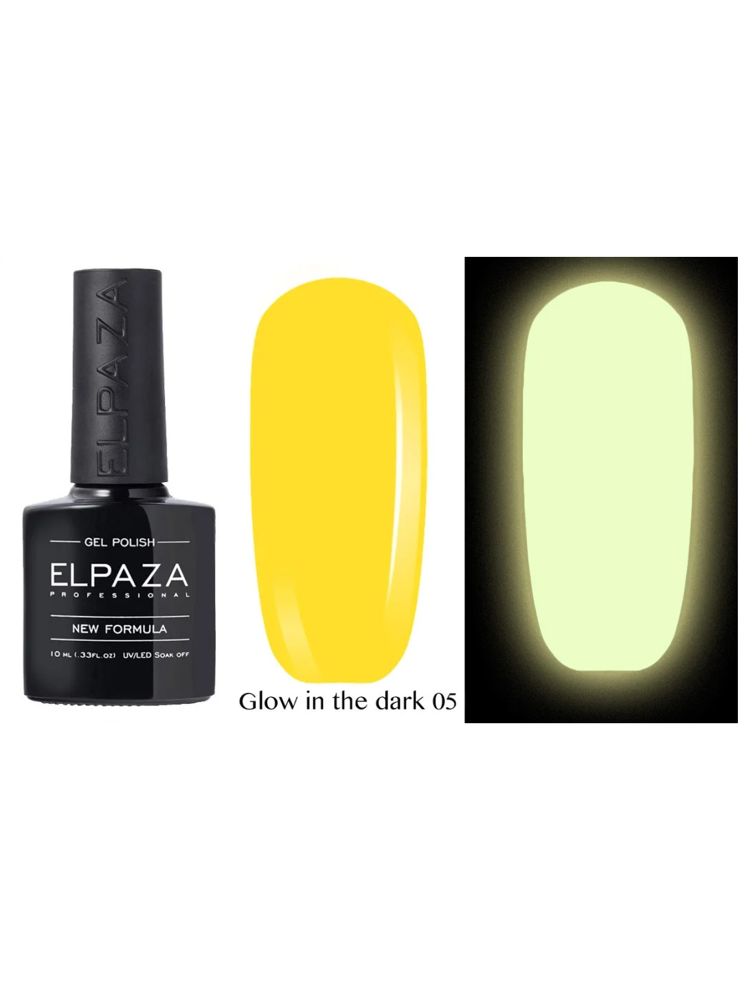 Гель-лак светящийся в темноте ELPAZA/ Неоновые Glow in the Dark