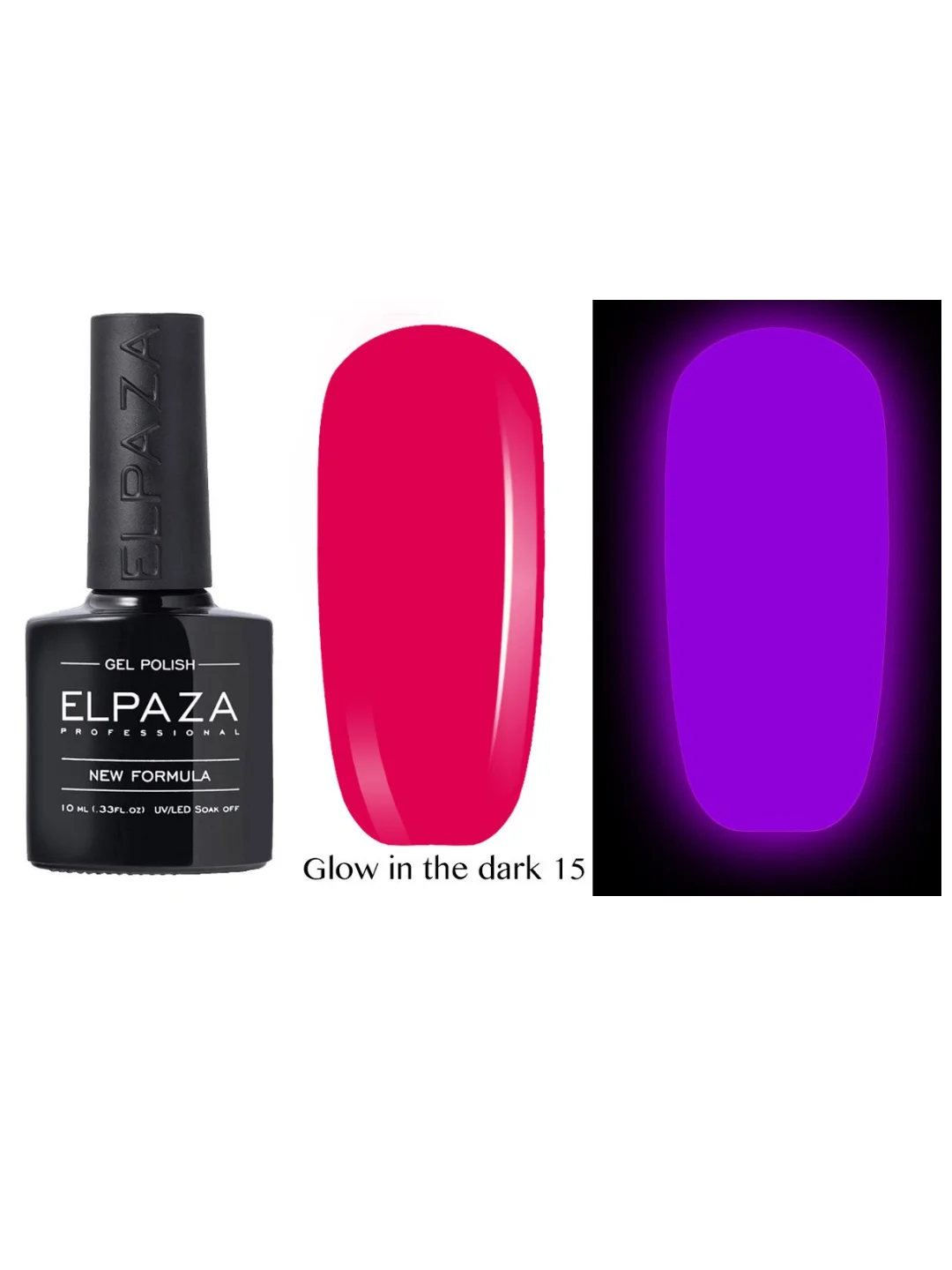 Гель-лак светящийся в темноте ELPAZA/ Неоновые Glow in the Dark