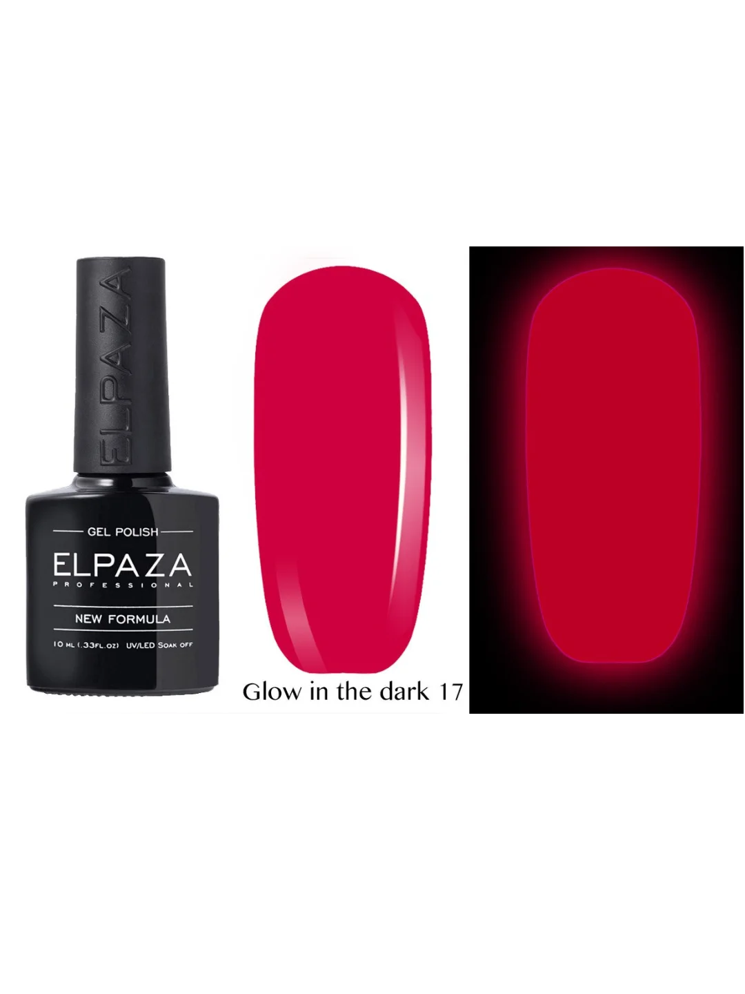 Гель-лак светящийся в темноте ELPAZA/ Неоновые Glow in the Dark