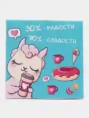 Лазурный блокнот ежедневник для записей 10х10 см, 16 листов на скрепке для девочек и мальчиков