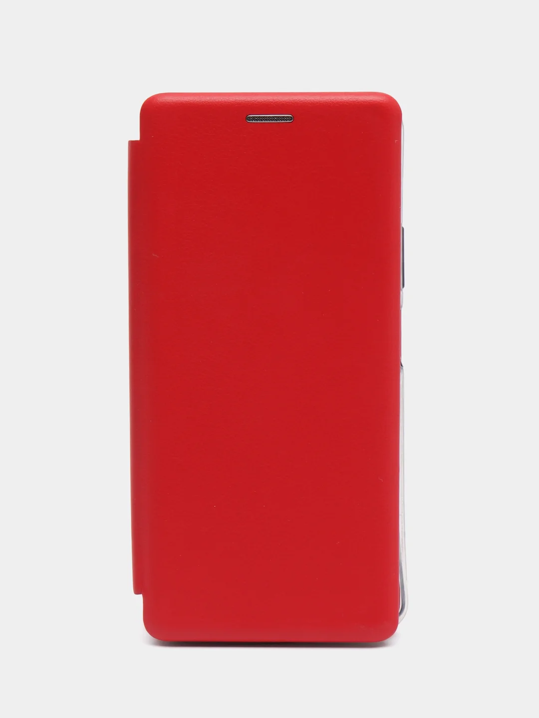 Красный чехол-книжка на Huawei Nova 6, из экокожи, с карманом для карт
