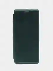 Зеленый чехол-книжка на Huawei Nova 6, из экокожи, с карманом для карт