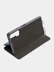Синий чехол-книжка на Huawei Nova 6, из экокожи, с карманом для карт
