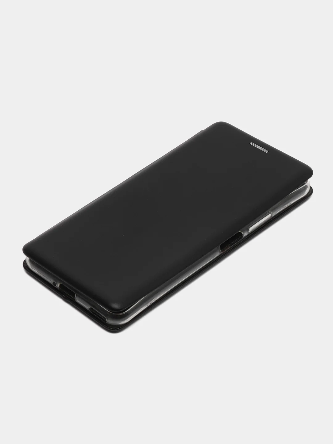 Черный чехол-книжка на Huawei Nova 6, из экокожи, с карманом для карт