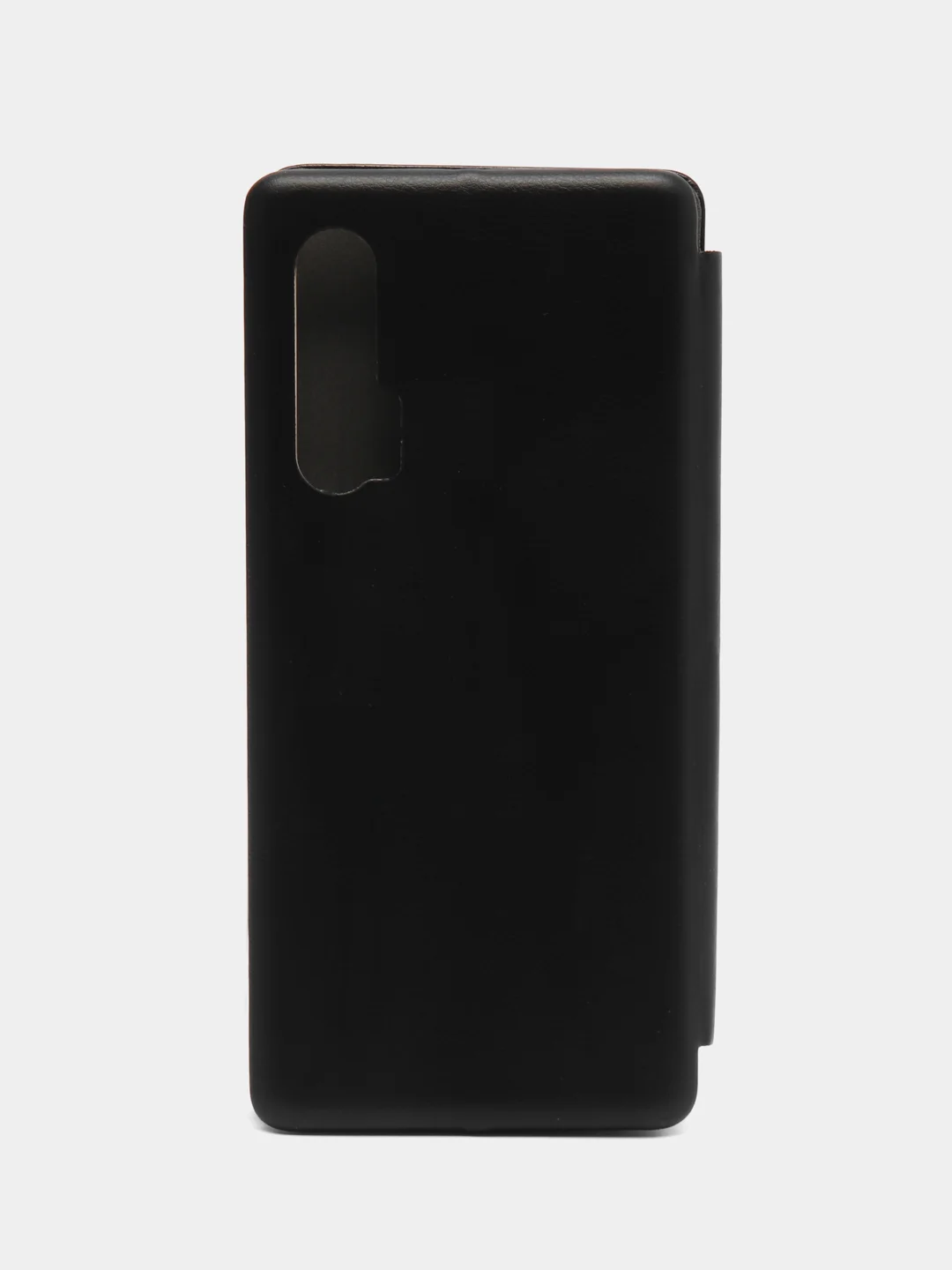 Черный чехол-книжка на Huawei Nova 6, из экокожи, с карманом для карт