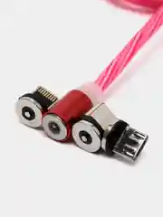 Красный кабель зарядный X-CABLE (1m, Micro-USB/ Type-C/Lightning), для Android и iPhone