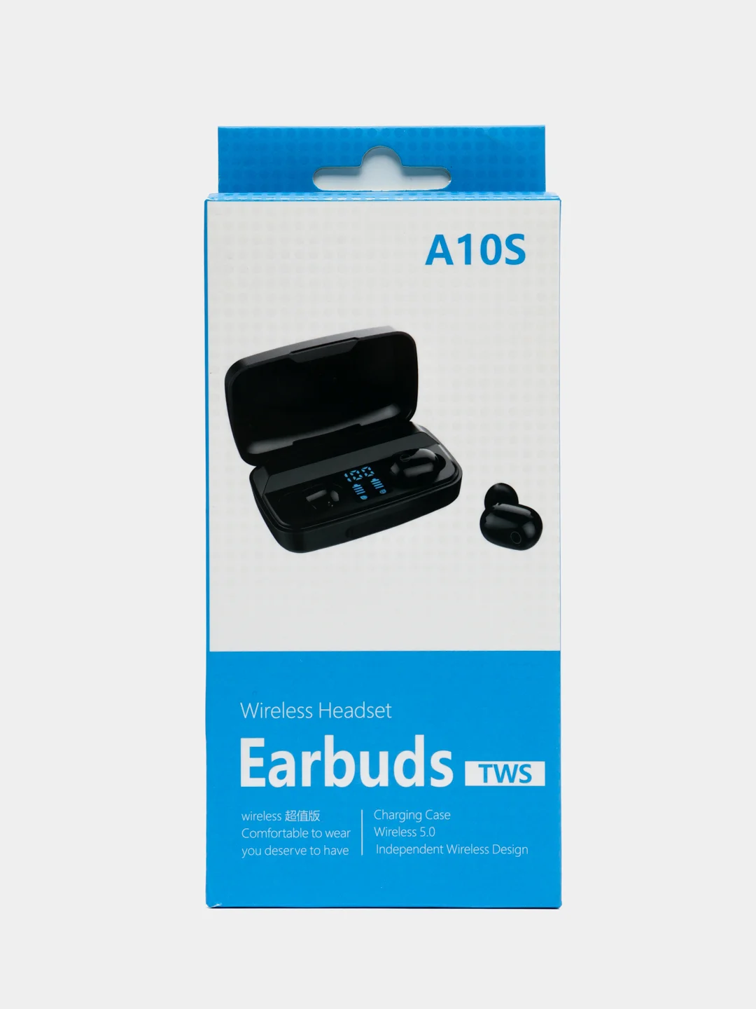 Черный беспроводные наушники TWS Earbuds A10S