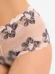 Розовый трусы женские бразилиана, кружевные