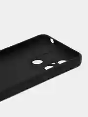 Прозрачный силиконовый чехол для Xiaomi Redmi 12C (Сяоми Редми 12С), прозрачный черный противоударный