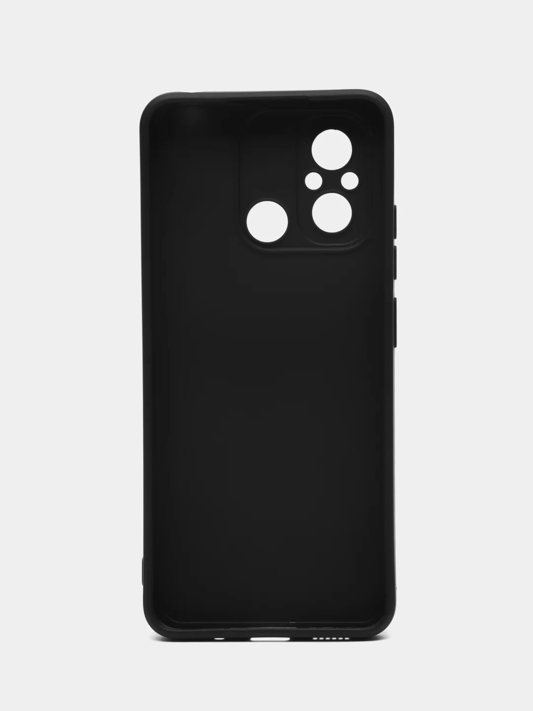 Прозрачный силиконовый чехол для Xiaomi Redmi 12C (Сяоми Редми 12С), прозрачный черный противоударный