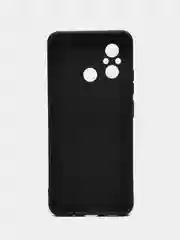 Прозрачный силиконовый чехол для Xiaomi Redmi 12C (Сяоми Редми 12С), прозрачный черный противоударный