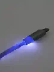 Белый светящийся зарядный кабель Type-C, Lightning, Micro-USB 1 м, зарядка, провод