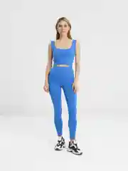 Синий спортивный женский костюм