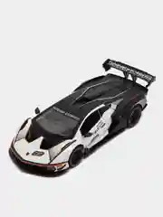 Белый металлическая машинка 1:24 lamborghini essenza scv12