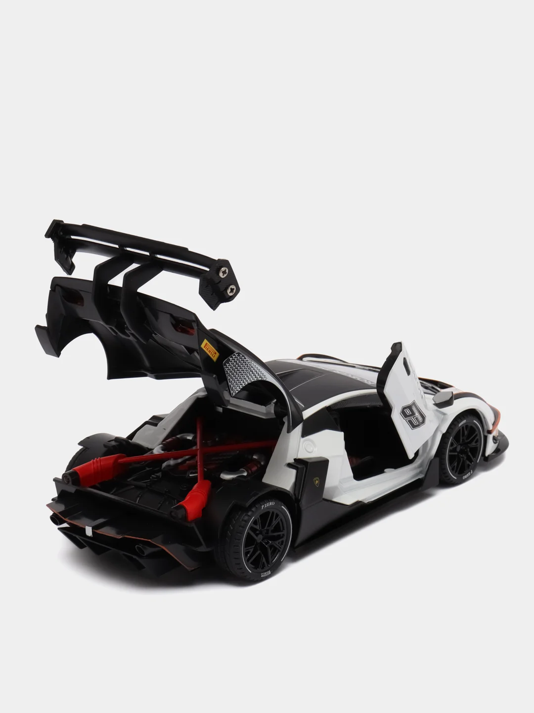 Белый металлическая машинка 1:24 lamborghini essenza scv12