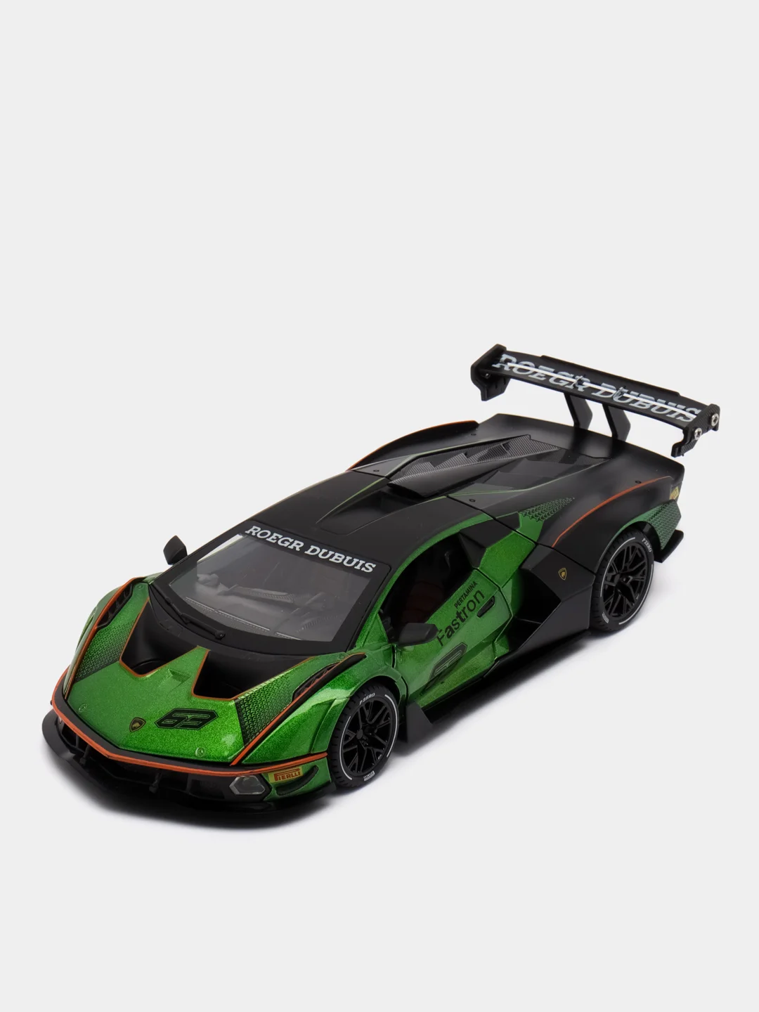Зеленый металлическая машинка 1:24 lamborghini essenza scv12
