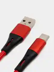 Красный зарядный кабель с подсветкой Type-C, Micro-USB с быстрой зарядкой