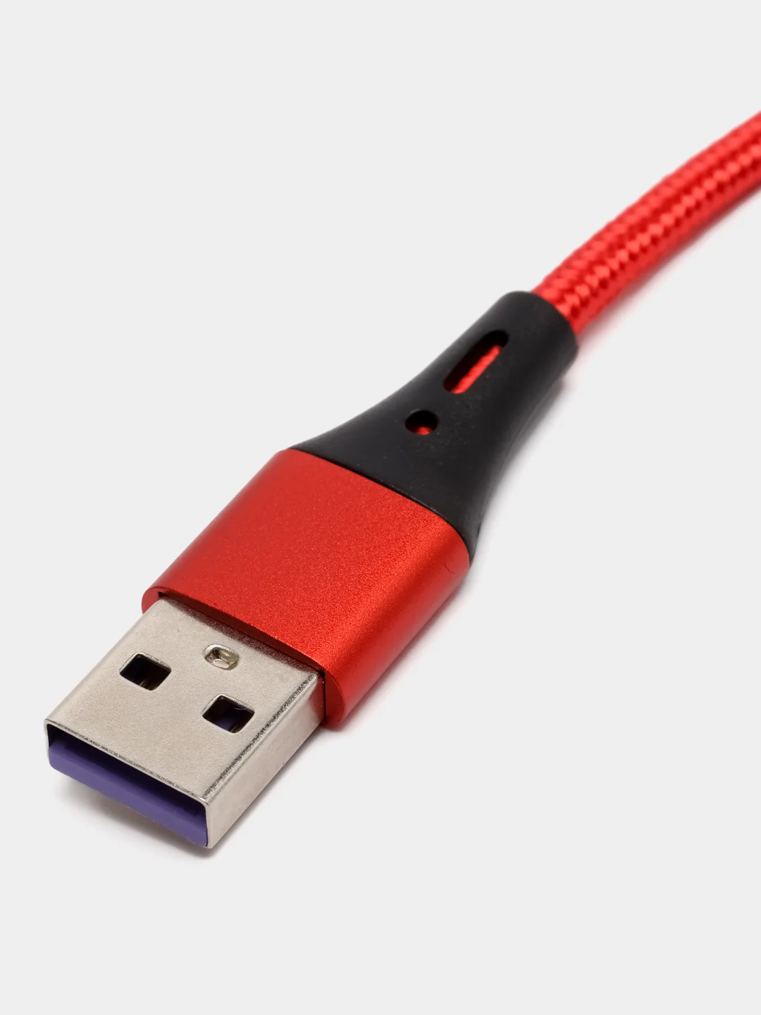 Красный зарядный кабель с подсветкой Type-C, Micro-USB с быстрой зарядкой