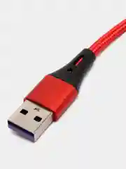 Красный зарядный кабель с подсветкой Type-C, Micro-USB с быстрой зарядкой
