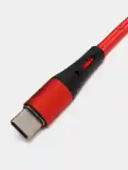 Красный зарядный кабель с подсветкой Type-C, Micro-USB с быстрой зарядкой