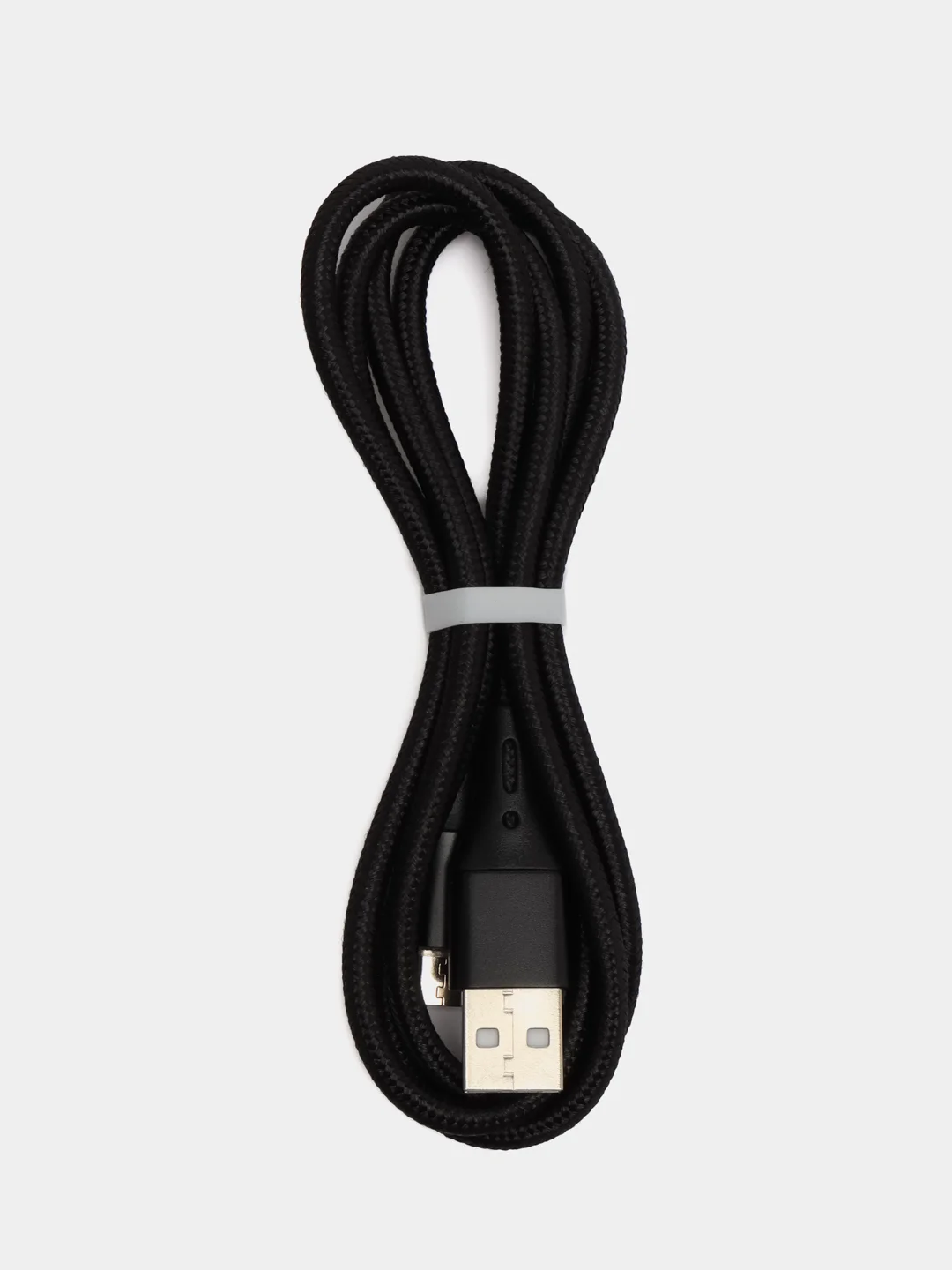 Черный зарядный кабель с подсветкой Type-C, Micro-USB с быстрой зарядкой