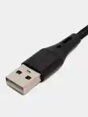 Черный зарядный кабель с подсветкой Type-C, Micro-USB с быстрой зарядкой