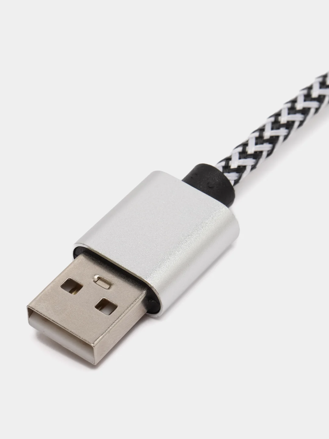 Серый плетёный зарядный кабель Micro-USB, Lightning, зарядка на Андроид, Айфон, 1 м, 2 м
