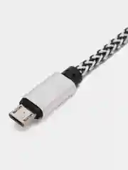 Серый плетёный зарядный кабель Micro-USB, Lightning, зарядка на Андроид, Айфон, 1 м, 2 м