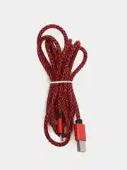 Красный плетёный зарядный кабель Micro-USB, Lightning, зарядка на Андроид, Айфон, 1 м, 2 м
