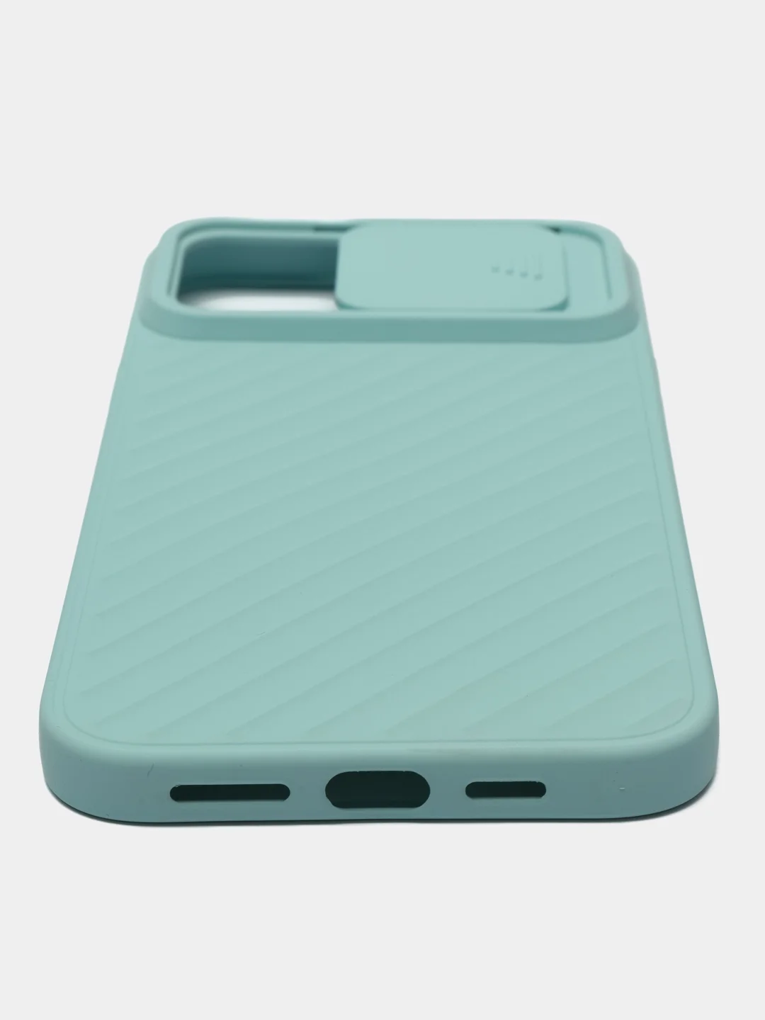 Бирюзовый чехол для IPhone 12 mini / 12 / 12 Pro / 12 Pro Max, силиконовый, с защитой камеры