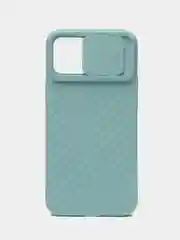 Бирюзовый чехол для IPhone 12 mini / 12 / 12 Pro / 12 Pro Max, силиконовый, с защитой камеры