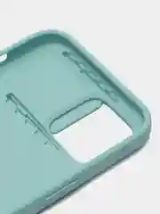 Бирюзовый чехол для IPhone 12 mini / 12 / 12 Pro / 12 Pro Max, силиконовый, с защитой камеры