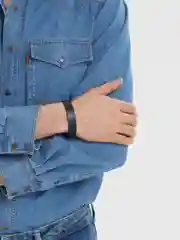 Черный браслет мужской