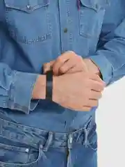 Черный браслет мужской