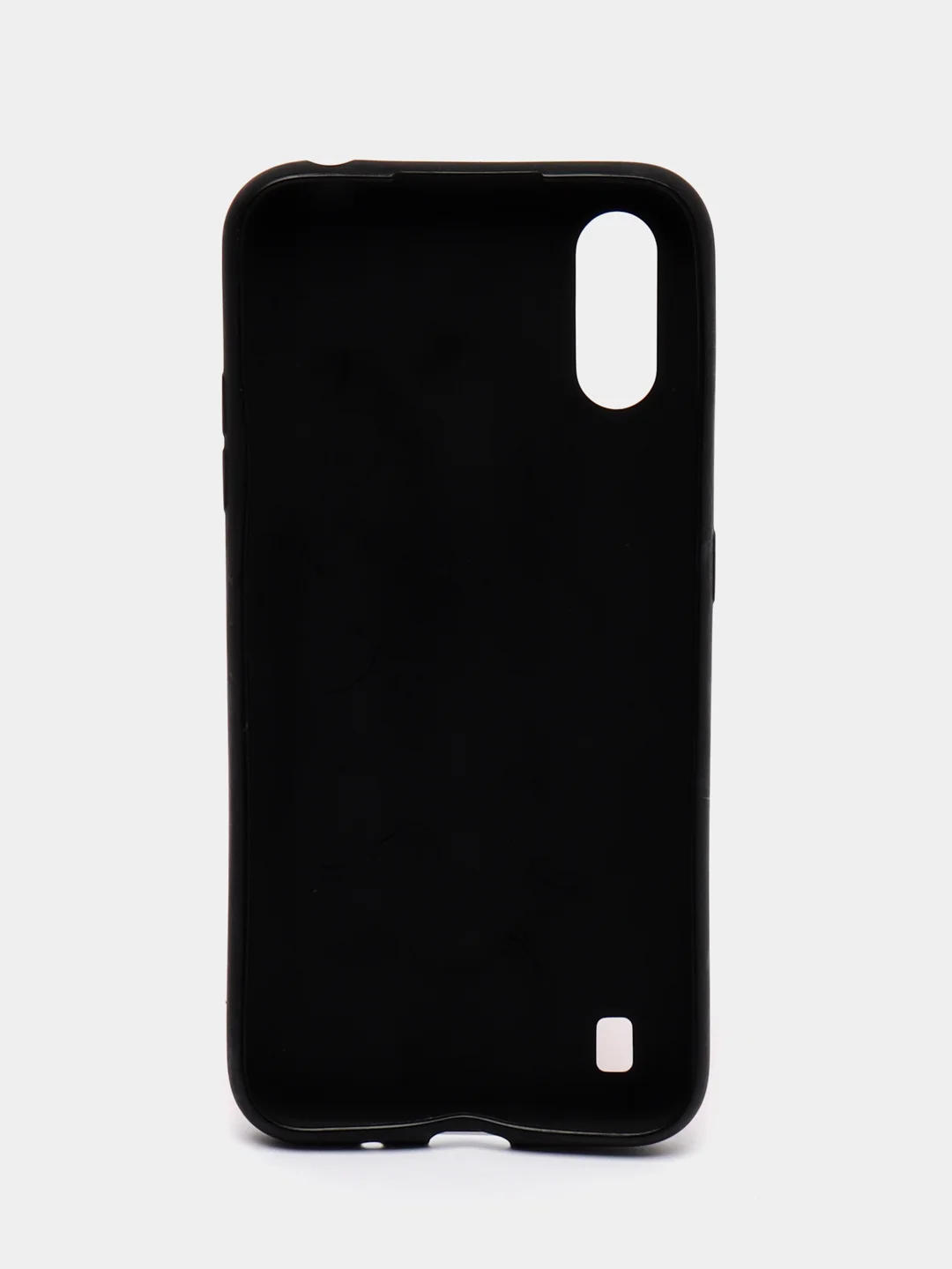 Красный чехол для Samsung A01, под кожу, силиконовый