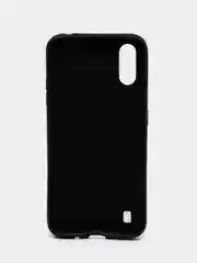 Красный чехол для Samsung A01, под кожу, силиконовый